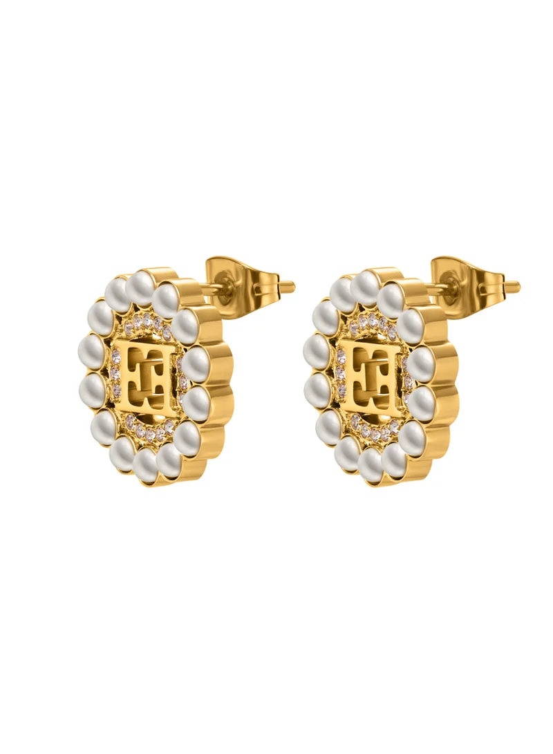 ESCADA Clara Earrings for Women Pearls and Crystals, Elegant Design, Captivating Luxury Statement