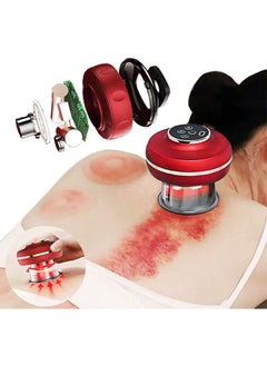 Vacuum Cupping Therapy Set,Smart Cupping Therapy Massager,Electric Cupping Massager, Cellulite Massager Remover Machine Gua Sha Tool, Household All-body Dredging and Massage Device with Two Cups