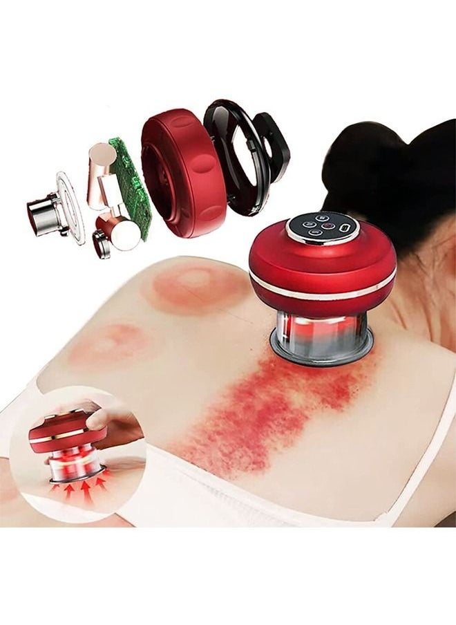 Arabest - Vacuum Cupping Therapy Set,Smart Cupping Therapy Massager,Electric Cupping Massager, Cellulite Massager Remover Machine Gua Sha Tool, Household All-body Dredging and Massage Device with Two Cups - Image 1