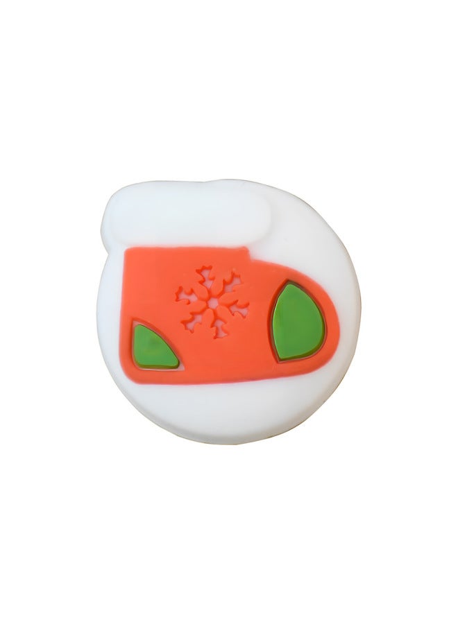 Nintendo SWITCH Rocker Cap Ns Handle Cute Button Lite Rocker Cap OLED Silicone Cap Peripheral Accessories-Product Color:156 Snow Shoes 5 - Image 1