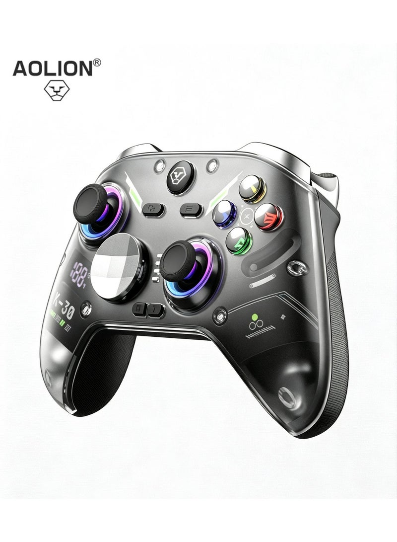AOLION K30 TMR Wireless Gaming Controller with Hall Trigger, Dual-Form Joystick, Motion Aiming & Charging Dock – Compatible with PC/Switch/Mobile - Image 1
