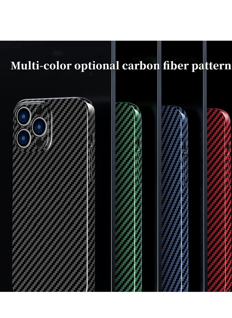 Raxoom Personality Handsome Light Thin Carbon Fiber Pattern PC Phone case Compatible with iPhone 15 Plus Unique Comfortable Cool Shockproof Back Cover - Image 5