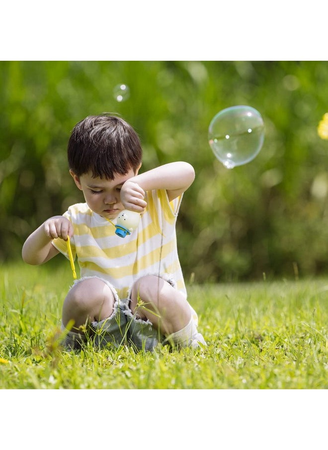 Uncle Bubble - No-Spill Bubble Tumbler For Babies Toddlers And Kids | Includes Super Small Bubble Solution And Bubble Wand(Pack Of 2-Lion & Crocodile) - Image 1
