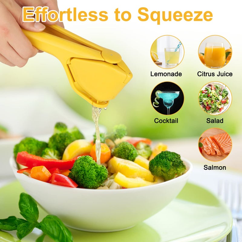 Nicehelper Lemon Squeezer Lemon Juicer Hand Lime Squeezer Nicehelper Large Manual Citrus Press That Folds Flat for Space Ergonomic Design with Sideways Pivot Easy to Use for Lemon Lime Cirtus Fruit - Image 2