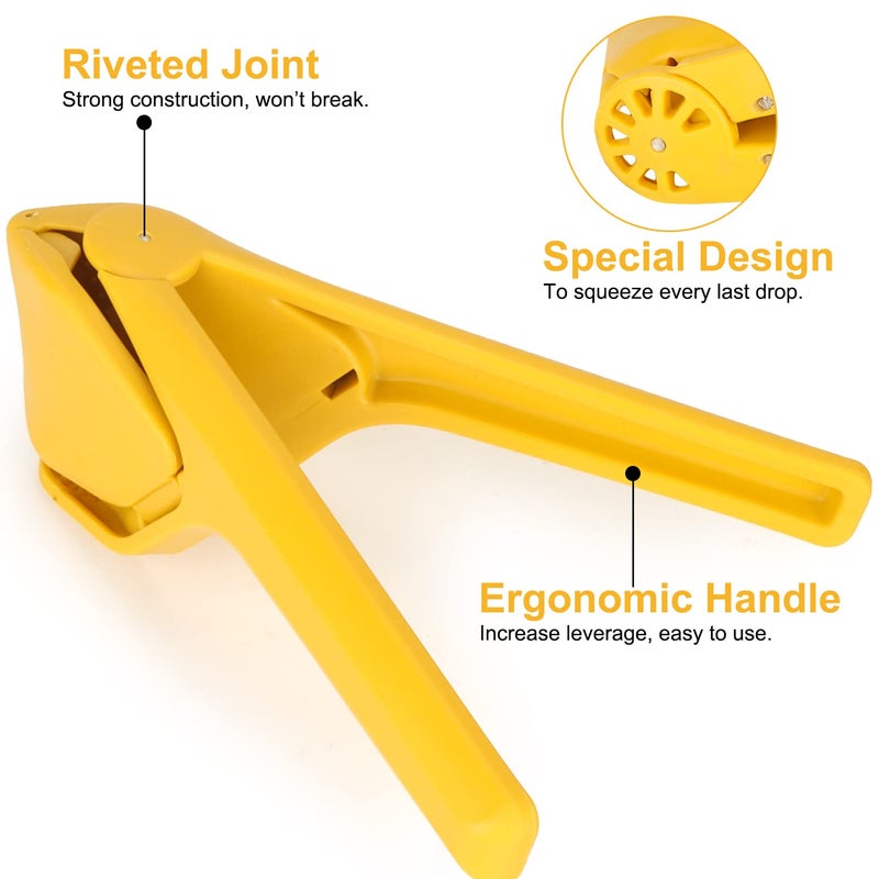 Nicehelper Lemon Squeezer Lemon Juicer Hand Lime Squeezer Nicehelper Large Manual Citrus Press That Folds Flat for Space Ergonomic Design with Sideways Pivot Easy to Use for Lemon Lime Cirtus Fruit - Image 5