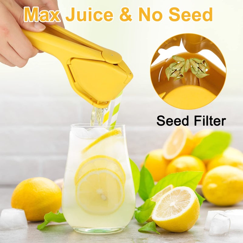 Nicehelper Lemon Squeezer Lemon Juicer Hand Lime Squeezer Nicehelper Large Manual Citrus Press That Folds Flat for Space Ergonomic Design with Sideways Pivot Easy to Use for Lemon Lime Cirtus Fruit - Image 4