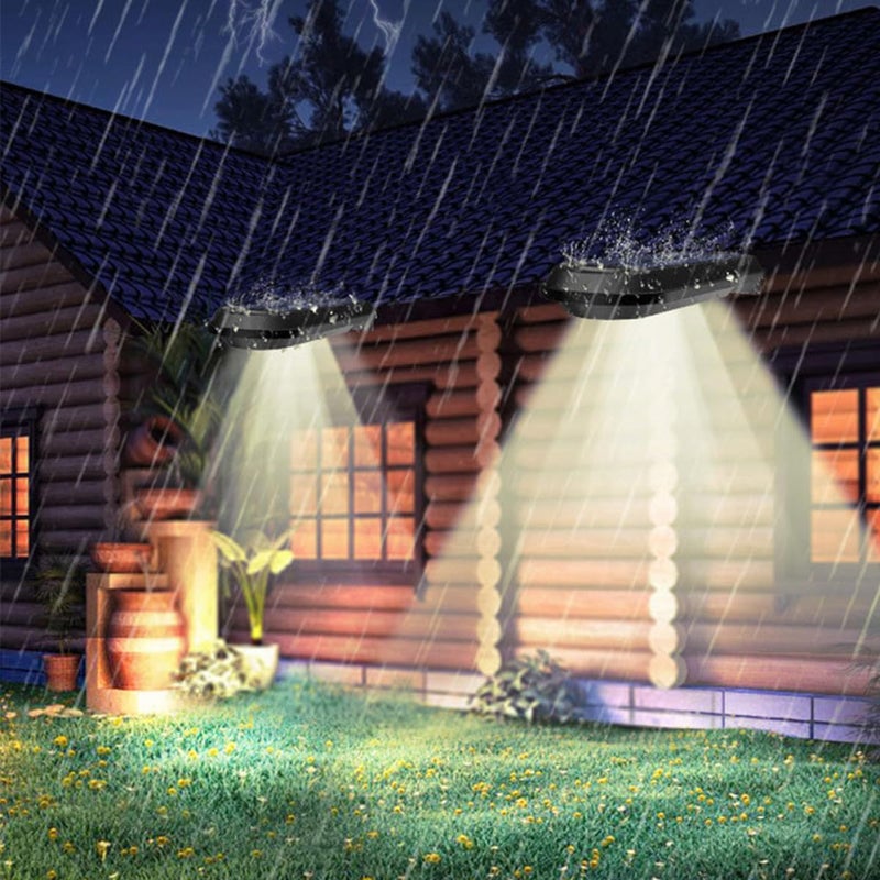 ضوء حائط LED خارجي مقاوم للماء أسود أبيض دافئ إضاءة حديقة فناء سياج - Image 3
