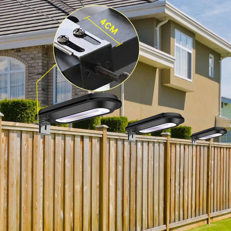 ضوء حائط LED خارجي مقاوم للماء أسود أبيض دافئ إضاءة حديقة فناء سياج - Image 4