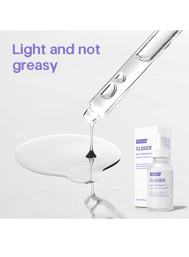 Fly Leaf Closer Pore Reducing Serum | Pore Minimizer Serum | 9 Peptides, Vegan Collagen, Adenosine, PHA | Korean Pore Minimizer for Glass Skin, Anti-Aging, Hydration, Elasticity | 30ml - Image 3