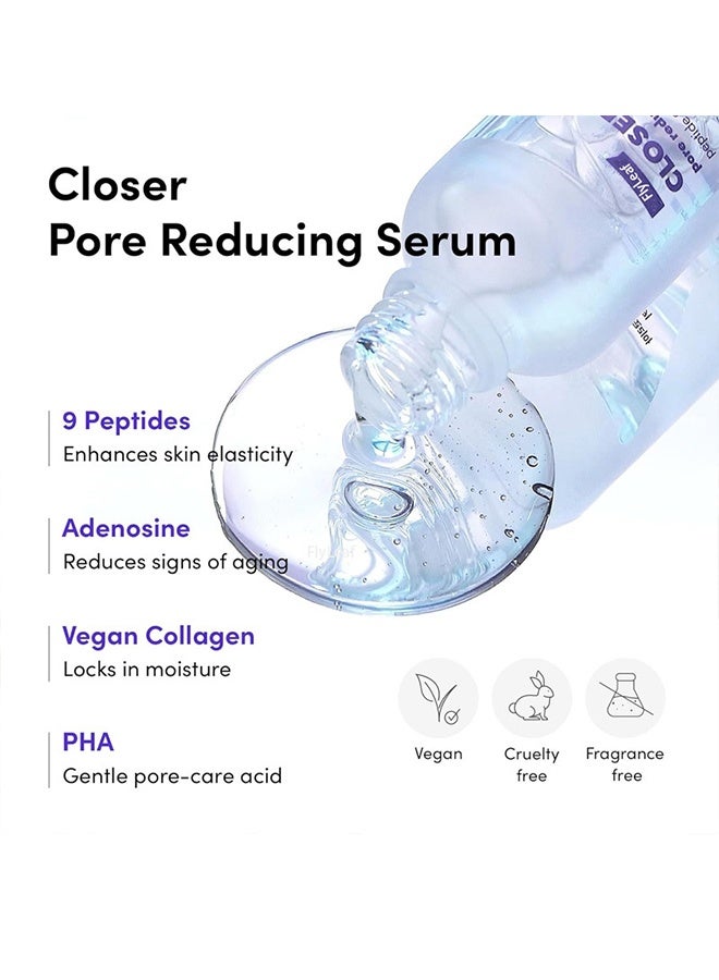 Fly Leaf Closer Pore Reducing Serum | Pore Minimizer Serum | 9 Peptides, Vegan Collagen, Adenosine, PHA | Korean Pore Minimizer for Glass Skin, Anti-Aging, Hydration, Elasticity | 30ml - Image 5