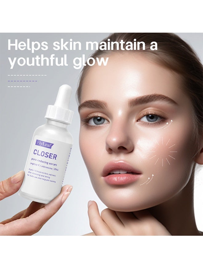 Fly Leaf Closer Pore Reducing Serum | Pore Minimizer Serum | 9 Peptides, Vegan Collagen, Adenosine, PHA | Korean Pore Minimizer for Glass Skin, Anti-Aging, Hydration, Elasticity | 30ml - Image 2