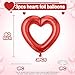 Vibzox Red Heart Balloons3Pcs 40Inch Large Hollow Out Heart foil Balloon for Valentines Day Birthday Wedding Engagement Bridal Showers Anniversary Party Decorations - Image 4