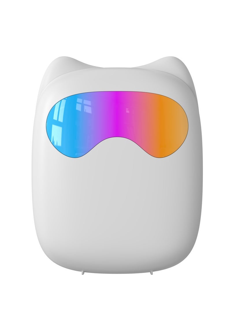 Night light HD Mini Pocket printer colorful light inkless priting endurance bluetooth connectivty for Study Notes, Memo, Photos, Lists Compatible with iOS & Android Smartphone (Round)  - Image 1