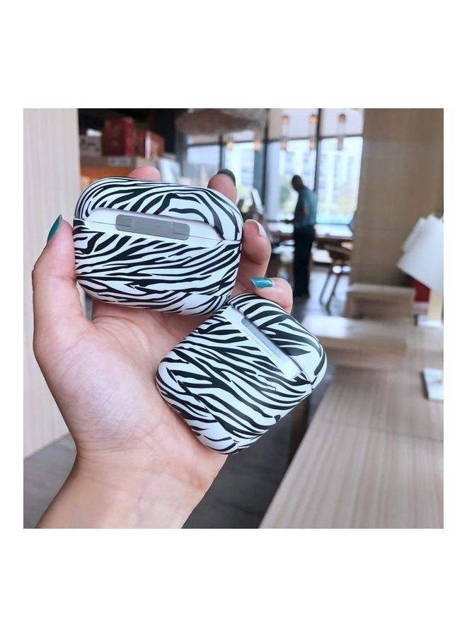 Zebra Structure Wireless Earphone PC Protective Case For AirPods Pro Black/White - Image 4