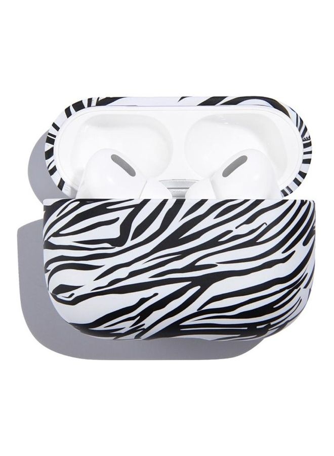 Zebra Structure Wireless Earphone PC Protective Case For AirPods Pro Black/White - Image 1