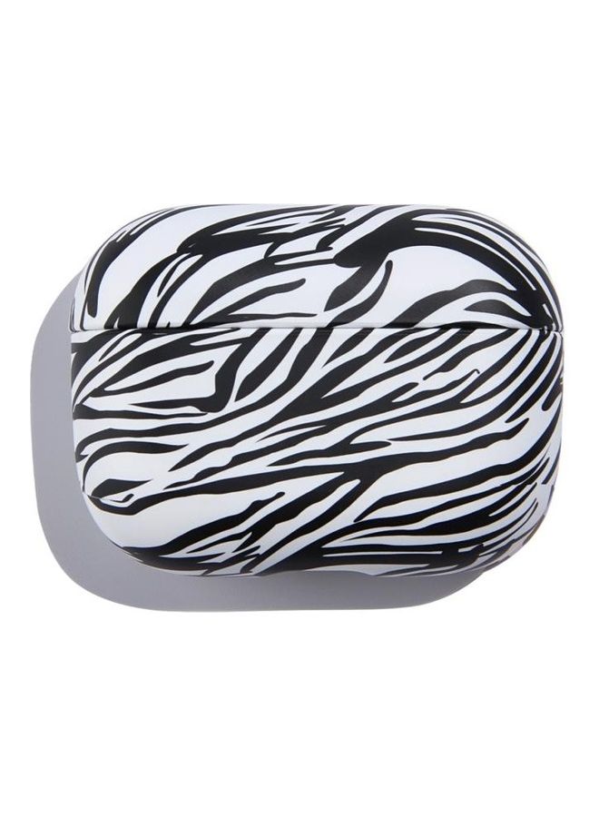 Zebra Structure Wireless Earphone PC Protective Case For AirPods Pro Black/White - Image 2