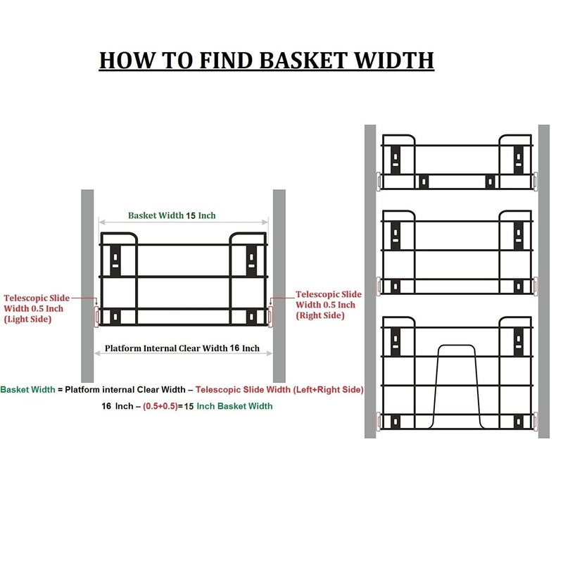 BLOO BASKET BLOO BASKET 202 Stainless steel Modular Kitchen Basket Rectangular sheet perforated Size 6 Plain 4 PC 8 Thali set of 3 15 INCH WIDTH 20 INCH DEPTH WITH CHANNEL  - Image 5