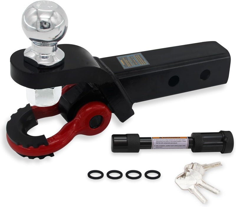 AUTDOUR Heavy Duty Trailer Hitch Ball Mount - Image 1