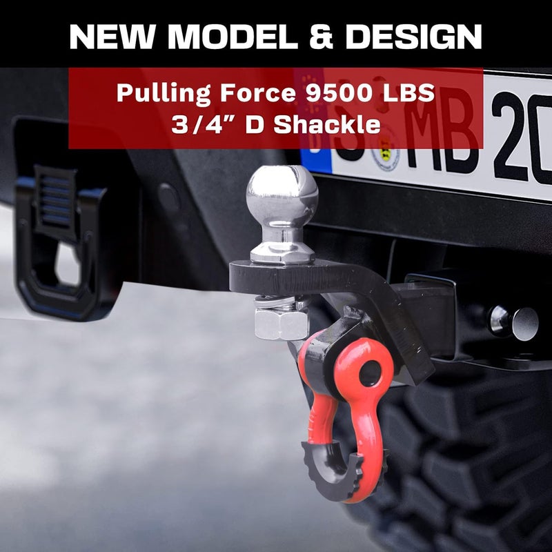 AUTDOUR Heavy Duty Trailer Hitch Ball Mount - Image 4