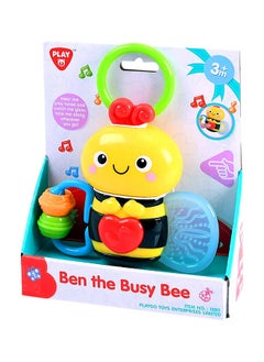 PLAYGO Playgo Ben the Busy Bee | Sensory Rattle & Teething Toy | Sound Function & Grab Ring | Age 3+  - Image 1