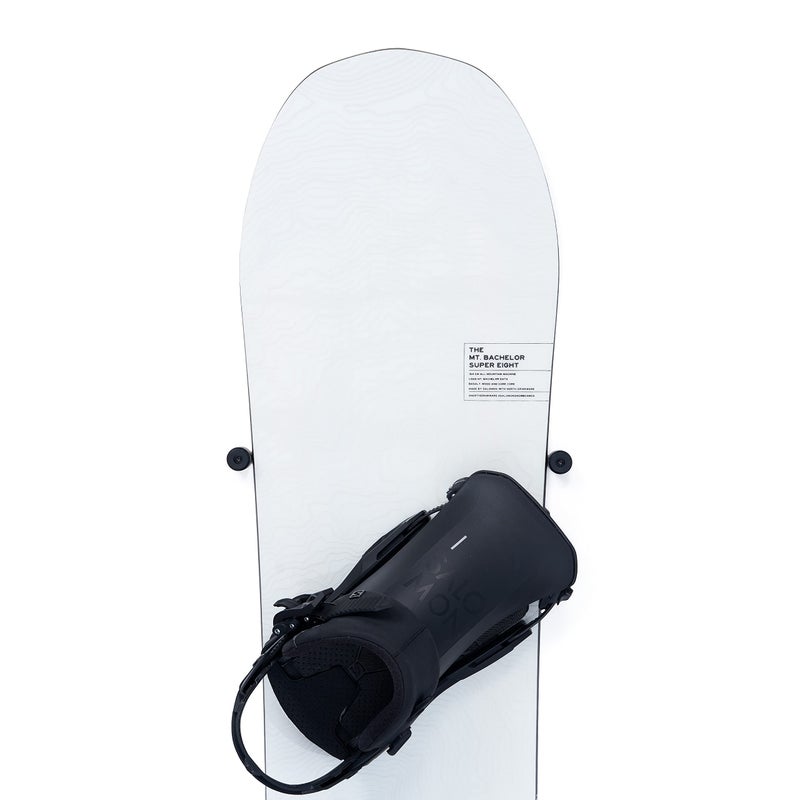 Arkorus [NEW] (4 PCS) Snowboard Wall Mount Storage â€“ Damage-Free Snowboards Hanger, Modern Floating Vertical Rack, Clip Hook Holder to Securely Store, Hang and Display Snow Boards, Gear Organizer - Image 5