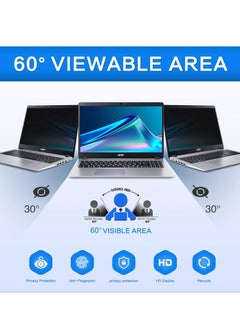 Generic شاشة خصوصية لابتوب 13.3، مضادة للتوهج الأزرق، فلتر خصوصية قابل للإزالة لابتوب 13.3 متوافق مع Hp/Dell/Asus/Acer/Samsung/Lenovo/Thinkpad، درع خصوصية لابتوب بحجم 13.3 إنش  - Image 4