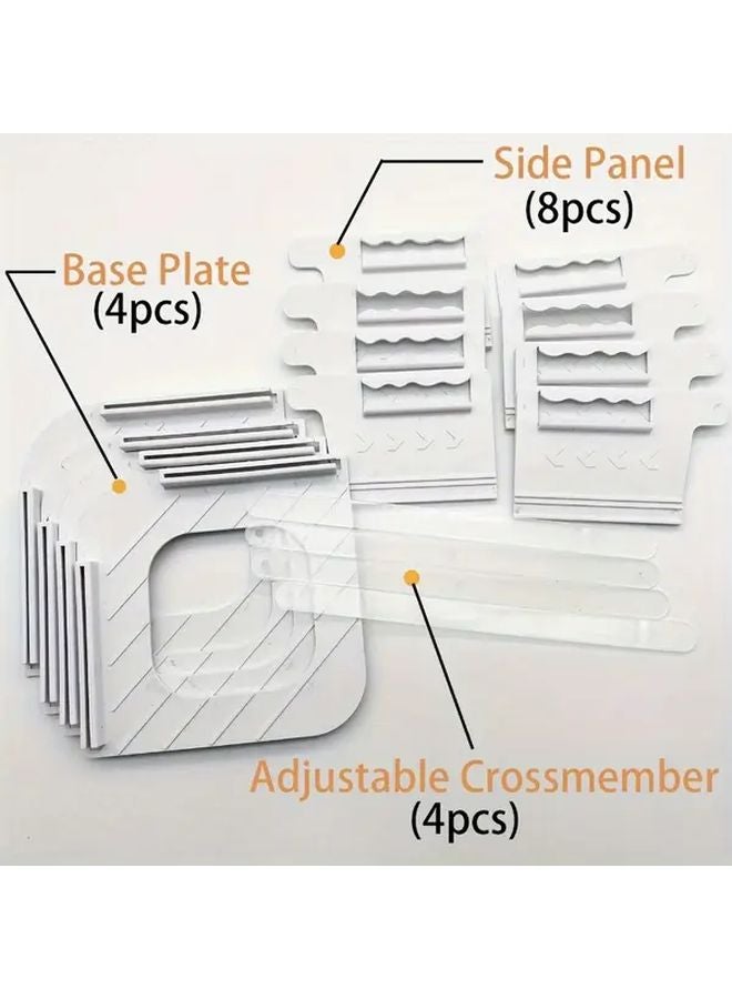 4pcs Heavy Duty Bed Sheet Fixing Clips Invisible Anti Slip Buckle Adjustable Angle - Image 3