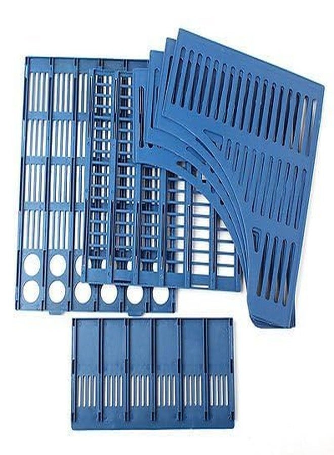 XIBO Multipurpose Plastic File 3 Compartments File Rack Paper Holder Desktop, File Holders and All Type Document Organizer Holder- Blue (File Plate 3 sec) - Image 4