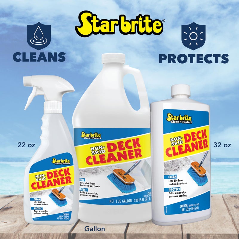 STAR BRITE Non-Skid Deck Cleaner & Protectant - Ultimate Boat Deck Wash - Protects Against Future Stains & UV - Ideal for Fiberglass, Vinyl, Plastic & Painted Surfaces -1 Gallon (085900) - Image 5