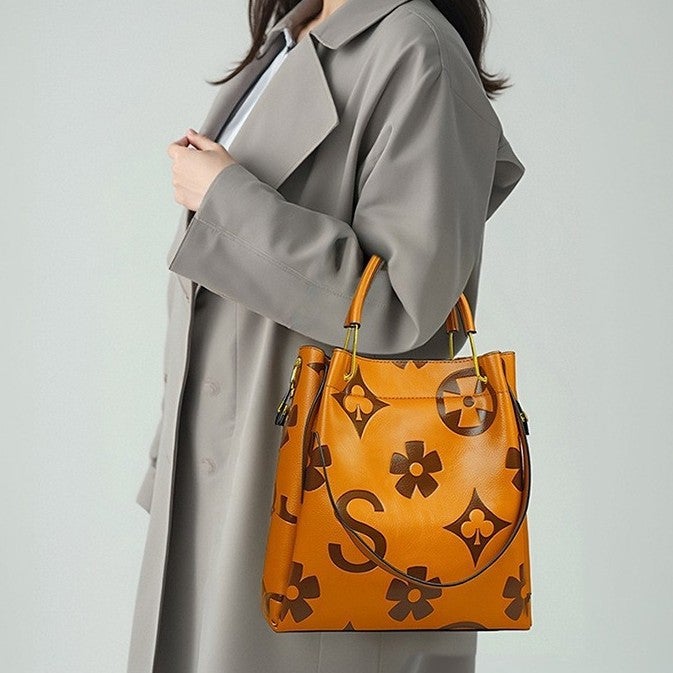 Handbags For Women, New Bags, High-End Fashion Embossed Tote Bags, Large-Capacity Mother-In-Law Bucket Bags - Image 4