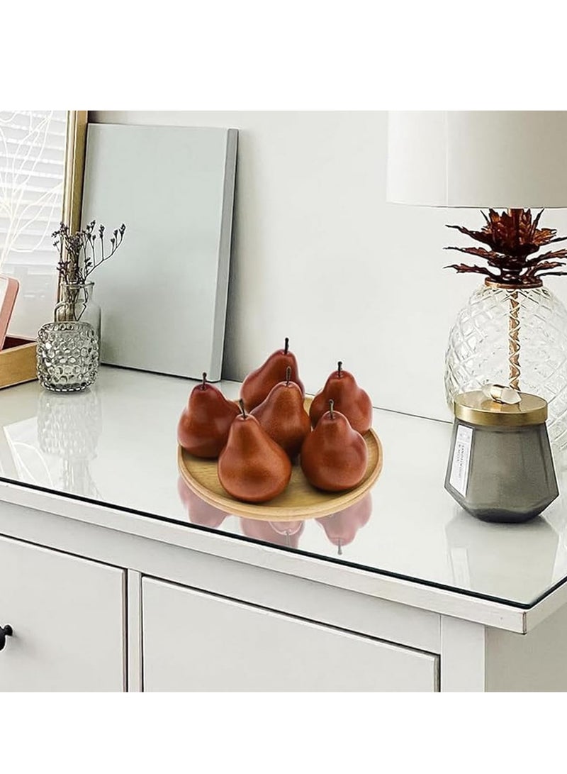Barakah 6Pcs Artificial Fruit, Realistic Fake Brown Pear, for Decorations, Photography Prop, Lifelike Home Kitchen Cabinet Decoration, Simulation Party, Fruit Shop Model, Dining Room Desk Fruit Decor - Image 4