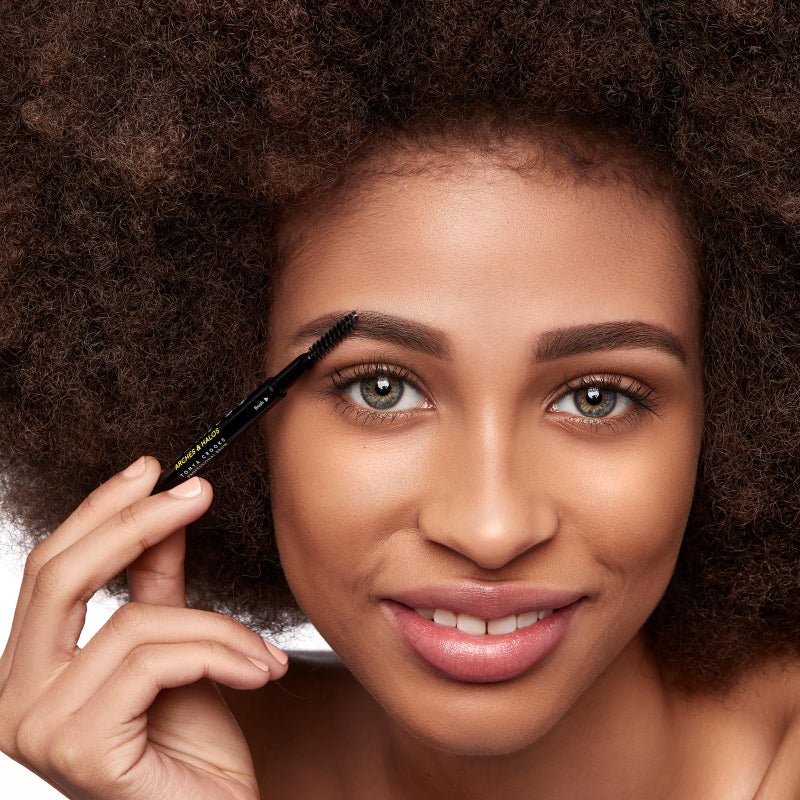 Arches & Halos Micro Defining Brow Pencil - For a Fuller and More Defined Brow, Rich Color - Dual Ended Pencil with Brush - Vegan and Cruelty Free Makeup - Espresso, 0.003 oz - Image 3