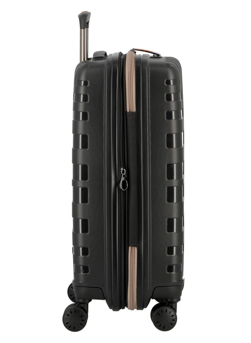 Jump Crossline Polypropylene Hard Expandable Cabin Luggage Trolley 55cm Black - Image 4