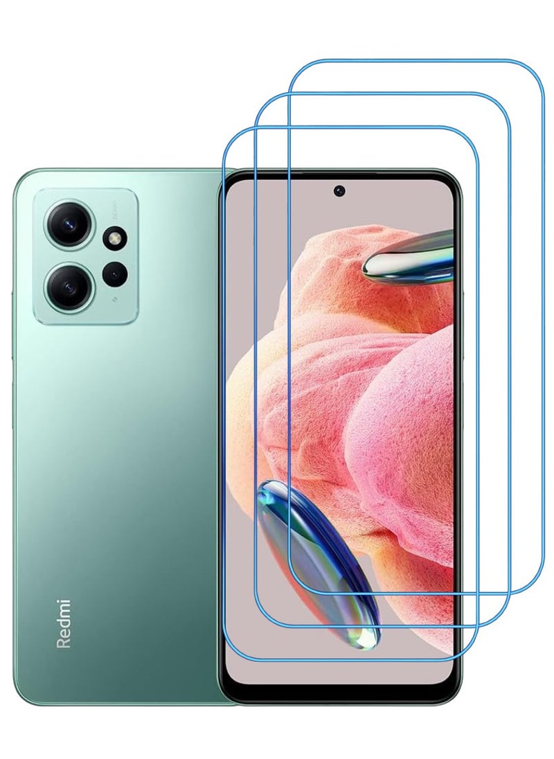 ACLIX 3 Pieces Antistatic ESD Dustproof Premium Quality High Definition Clear Tempered Glass Screen Protector Designed For Xiaomi Redmi Note 12 - Image 1