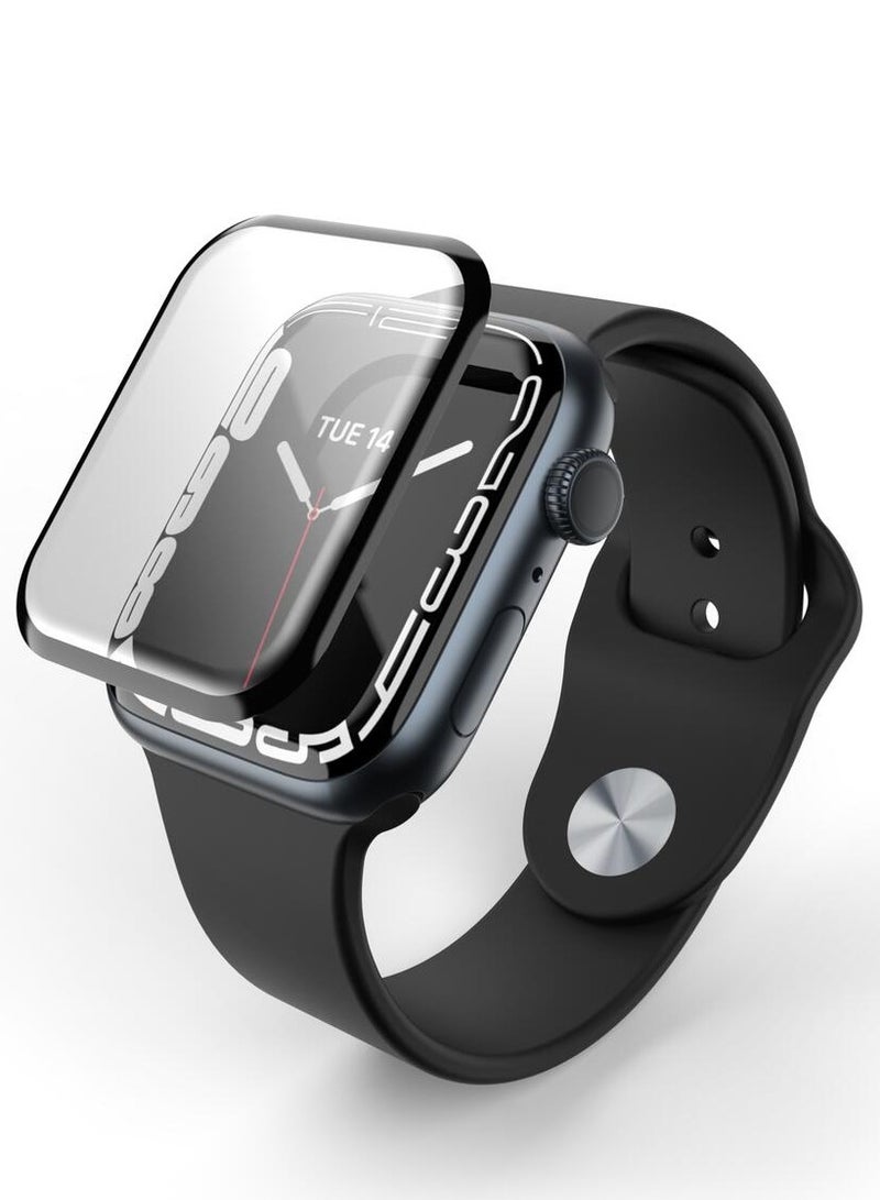 أوريجنال واقي شاشة غير لامع لساعة Apple Watch مقاس 45 مم سلسلة 9/8/7 - طبقة ناعمة مضادة للتوهج، مضادة لبصمات الأصابع، تغطية كاملة عالية الدقة حساسة للمس