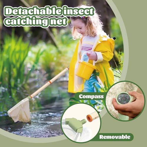 KOALA DIARY Kids Outdoor Explorer Kit 11PCS Bug Catching Kit with Butterfly Net ShovelMagnifying Glass Bug CatchersOutdoor Explorer Kit Toys for Kids Age 3 - Image 5