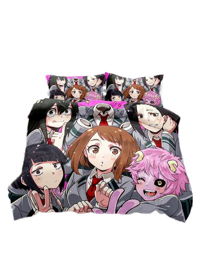 3pc creative 3d printing creative printing 1 quilt cover 2 pillowcases fashion set - Image 1