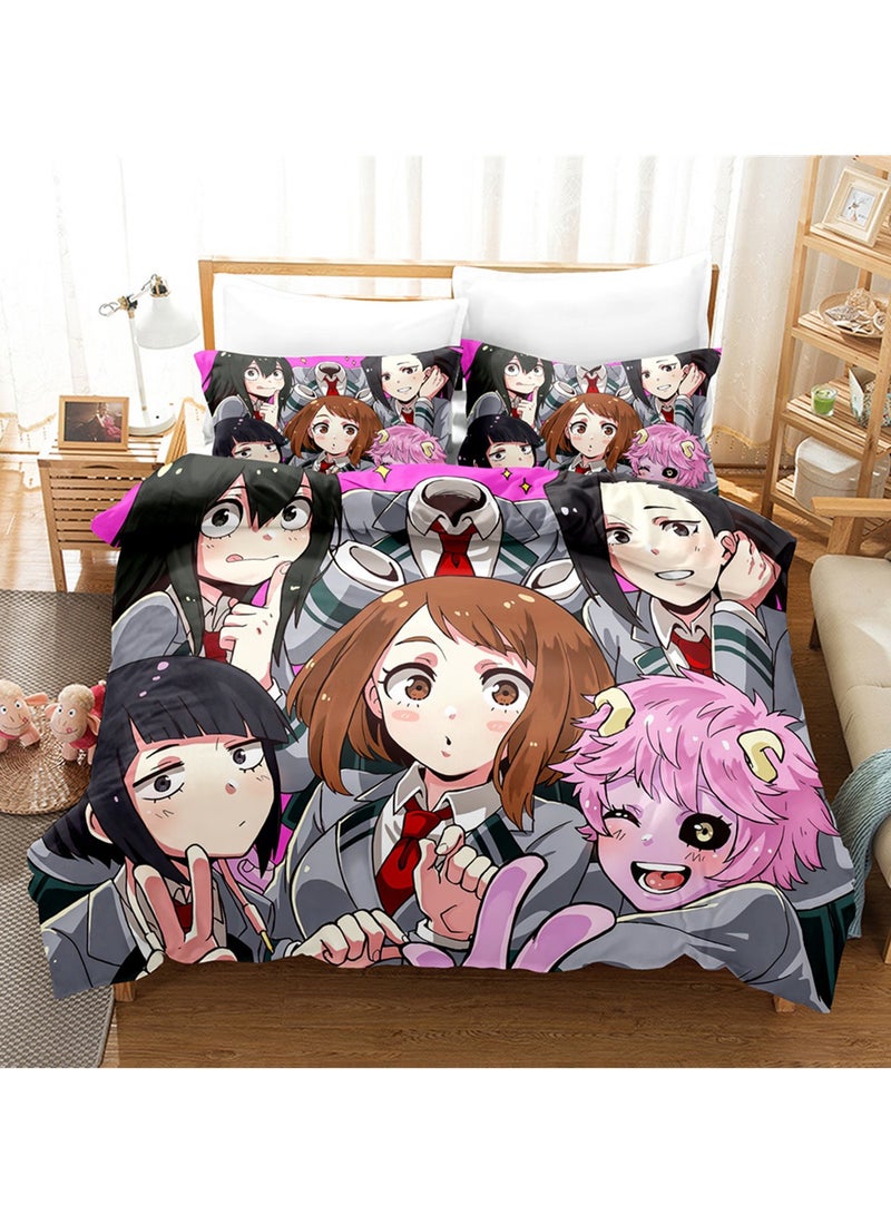 3pc creative 3d printing creative printing 1 quilt cover 2 pillowcases fashion set - Image 2