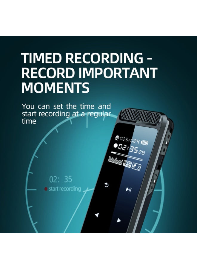 Q55 Voice Recording Pen Voice To Text Mp3 Ai Intelligent HD Noise Reduction Voice Control Recording Pen-Color:English Q36-Capacity:64GB - Image 4