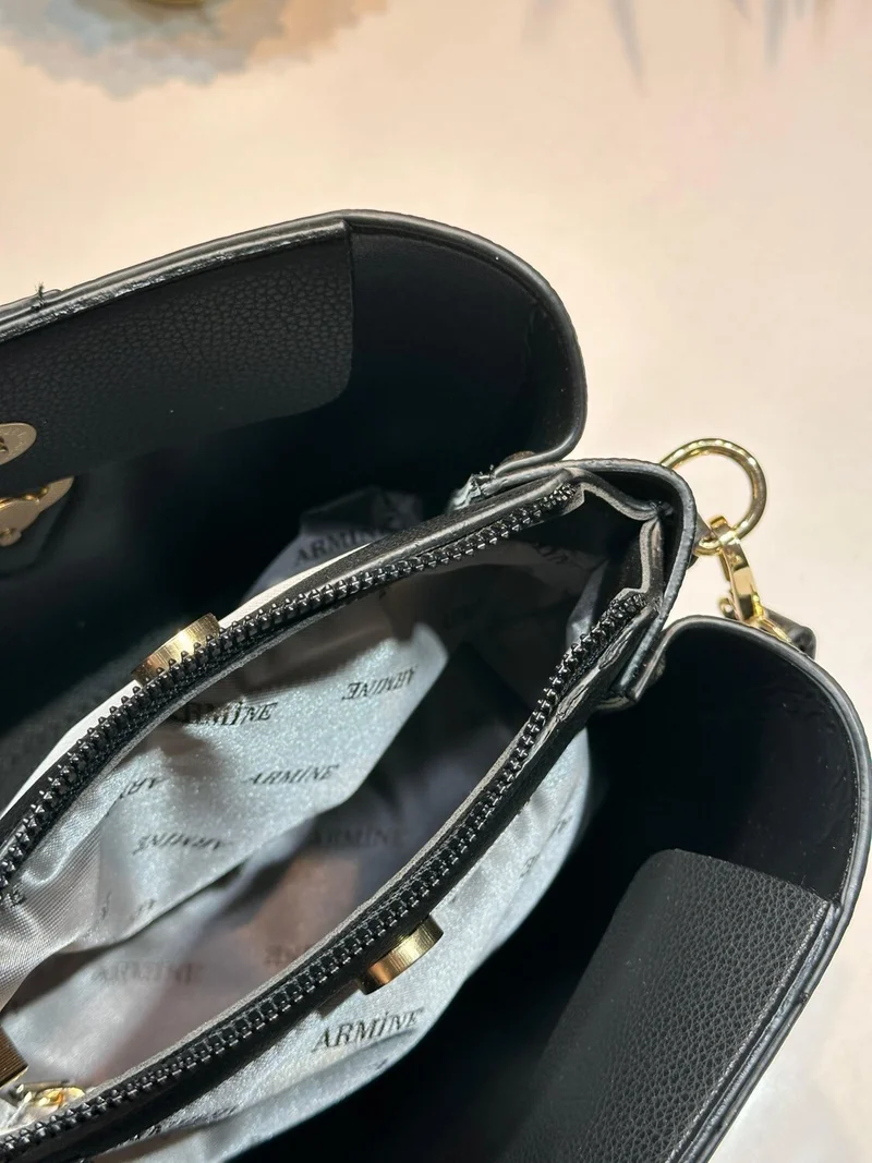 ARMINE ARM.361.GRİANT Special Color Konbin Leather Ladies Handbag Designed as Hand and Shoulder Bag