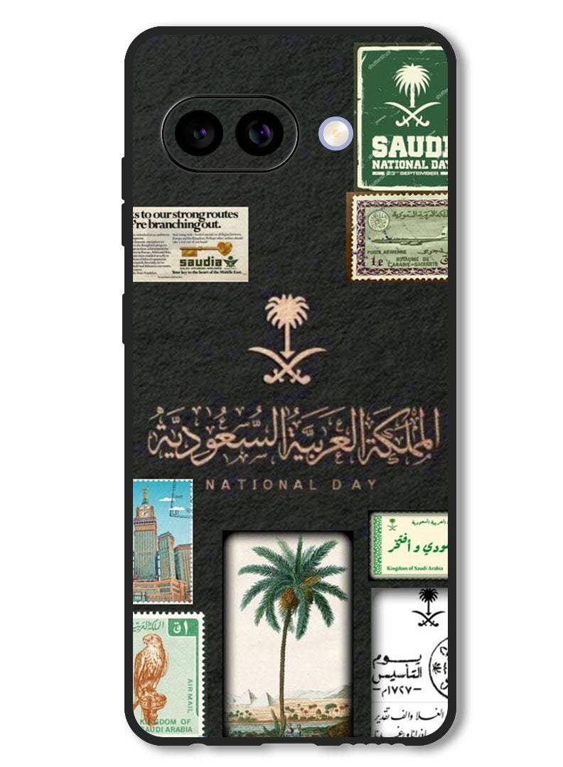 Theodor Case Compatible with Google Pixel 9A Protection Shockproof Bumper Cover KSA national day - Image 1