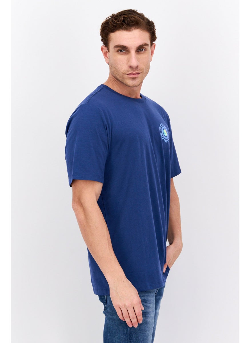 Hurley - Men Sportswear Fit Short Sleeve Outdoor T-Shirt, Blue - Image 1