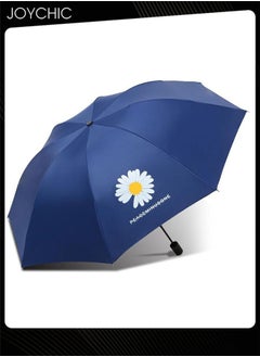 Joychic Daisy Pattern Black Glue Summer Sun Protection Anti-ultraviolet Waterproof Umbrella UV Dual-purpose Rain Umbrella  - Image 2