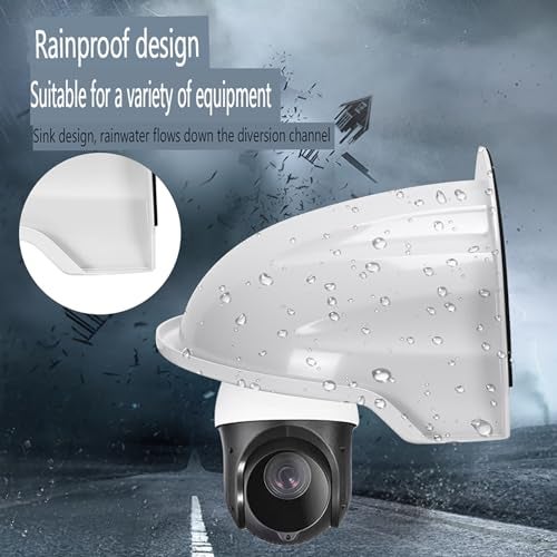 NVRTTRR Universal Sun Rain Shade Camera Cover Shield for LED Lights/Nest/Ring/Arlo/Dome/All Outdoor Security Cameras, Surveillance Cameras Dome/Bullet - Image 4
