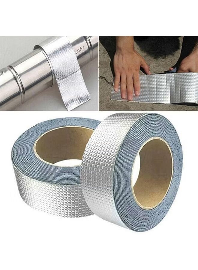 واي جيه 1 PCS شريط مقاوم للماء شريط رقائق الألومنيوم إصلاح شريط لاصق مقاوم للماء شريط مطاطي بوتيل شريط مناسب لتسرب الأنابيب سقف الماء - Image 3