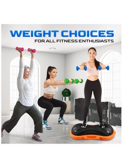 Yes4All Yes4All Neoprene Dumbbell Pair 2KG Hand Weight Strength Training for Home Gym Fitness - 2KG Blue  - Image 3