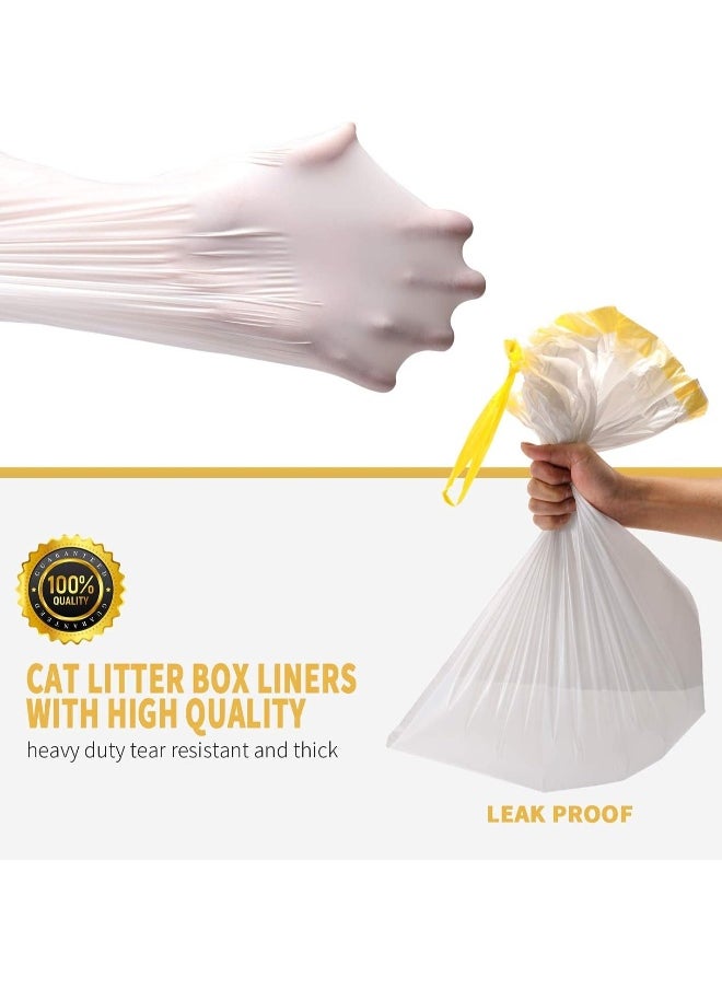 Generic Cat Litter Box Liners, 14 Count Jumbo Extra Durable Large Drawstring Kitty Litter Pan Bags Cat Waste Litter Bags Pet Cat Supplies (36" x 18")  - Image 2