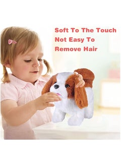 Excefore Plush Interactive Toy, Electronic Pet, Plush Golden Retriever Toy Puppy Electronic Interactive Pet Dog, Can Walking, Barking, Tail Wagging, Stretching, Companion Animal for Kids (Saint Bernard)  - Image 3