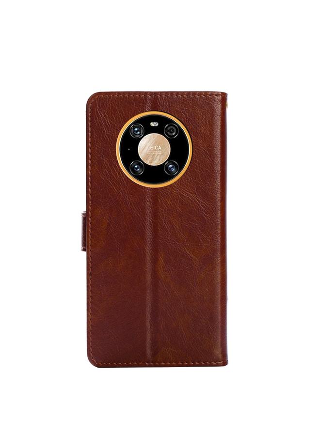 اس-توب جراب لهاتف Huawei Mate 40 Pro بسحاب من البولي يوريثان الحراري + جراب جلدي قلاب أفقي مع حامل وفتحة بطاقة ومحفظة وحبل - Image 3