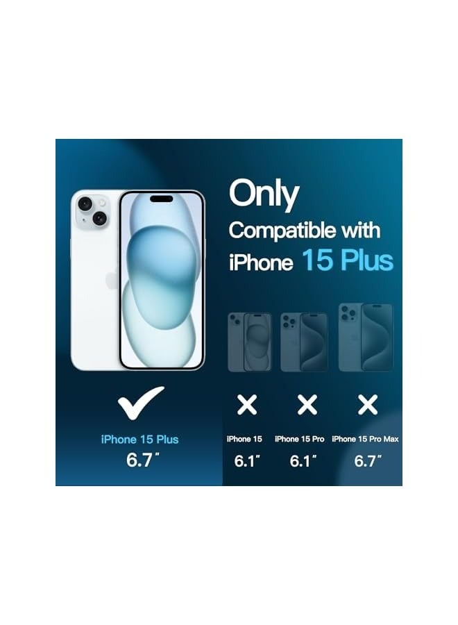 جي تيك واقي شاشة لهاتف iPhone 15 Plus مقاس 6.7 بوصة مع واقي عدسة الكاميرا، أداة سهلة التركيب، طبقة من الزجاج المقوى، شفاف عالي الدقة، عبوتان لكل منهما - Image 3